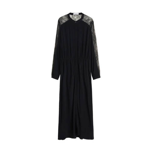 Mango maxi jurk met kant zwart Mango maxi jurk met kant zwart