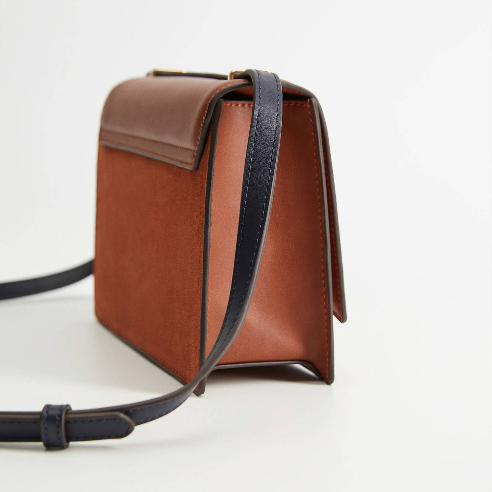 Violeta by Mango leren handtas cognac | wehkamp Violeta by Mango leren handtas cognac | wehkamp