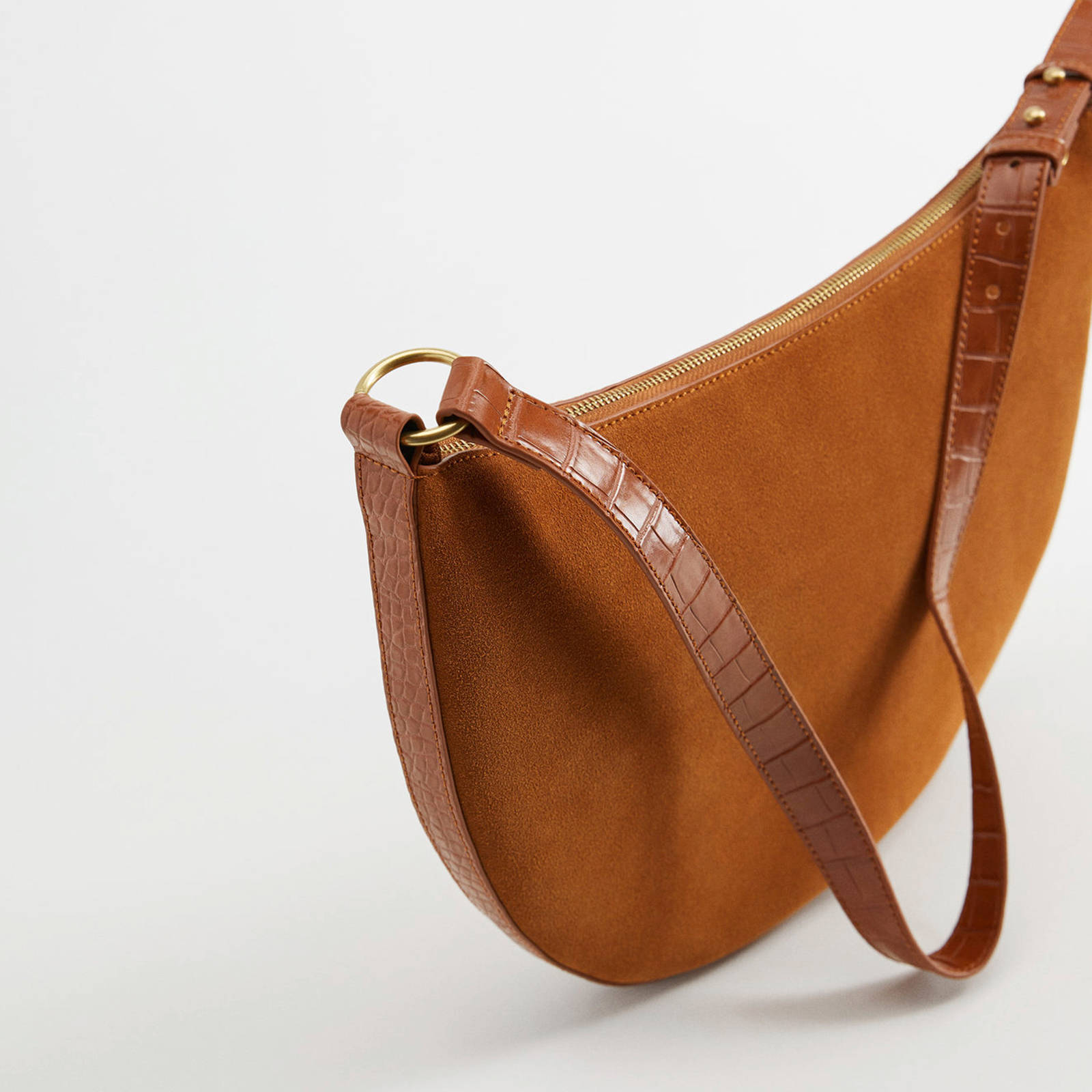 Violeta by Mango leren handtas cognac | wehkamp Violeta by Mango leren handtas cognac | wehkamp