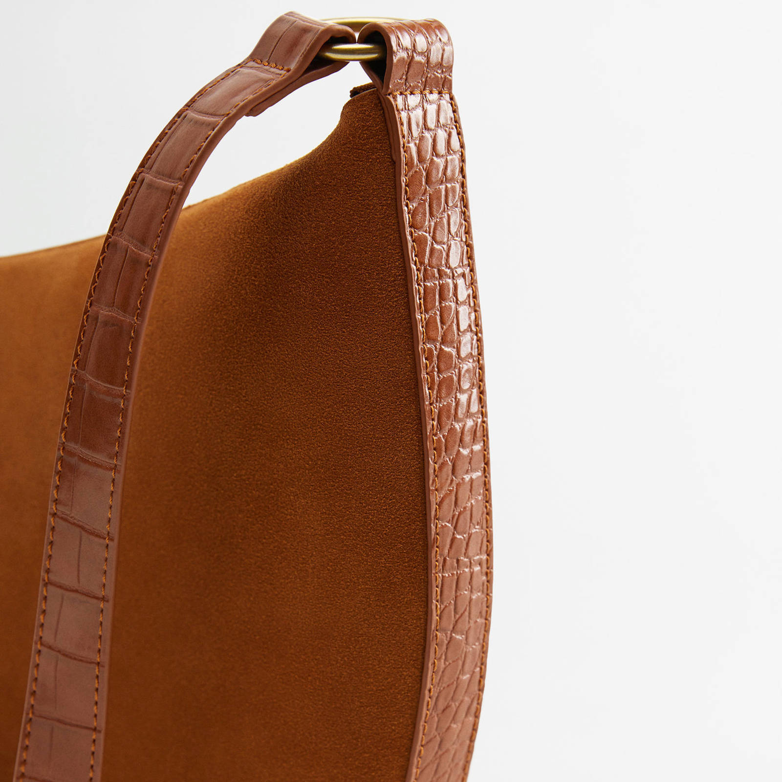 Violeta by Mango leren handtas cognac | wehkamp Violeta by Mango leren handtas cognac | wehkamp