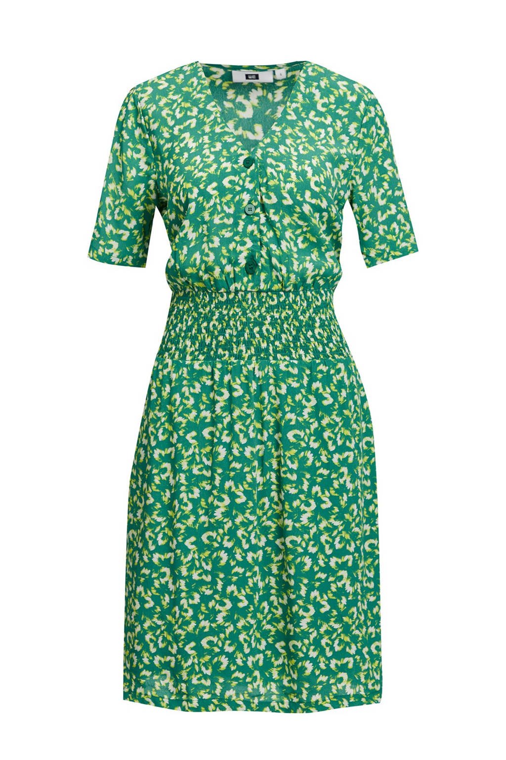 WE Fashion jurk met all over print groen, Groen