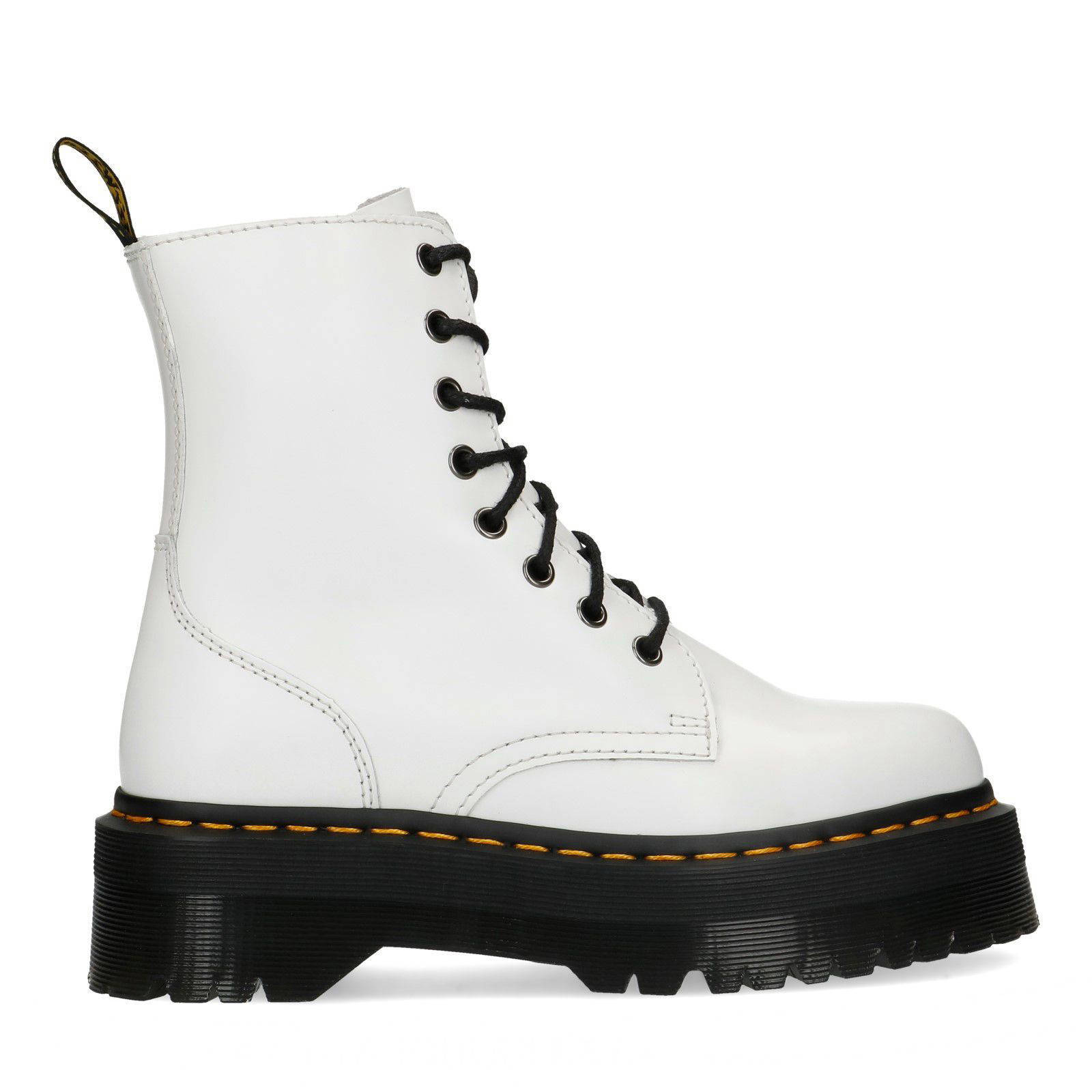 Dr. Martens Jadon leren veterboots wit | wehkamp