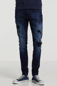 GABBIANO skinny fit jeans Ultimo dark blue destroyed, Drak blue destryed