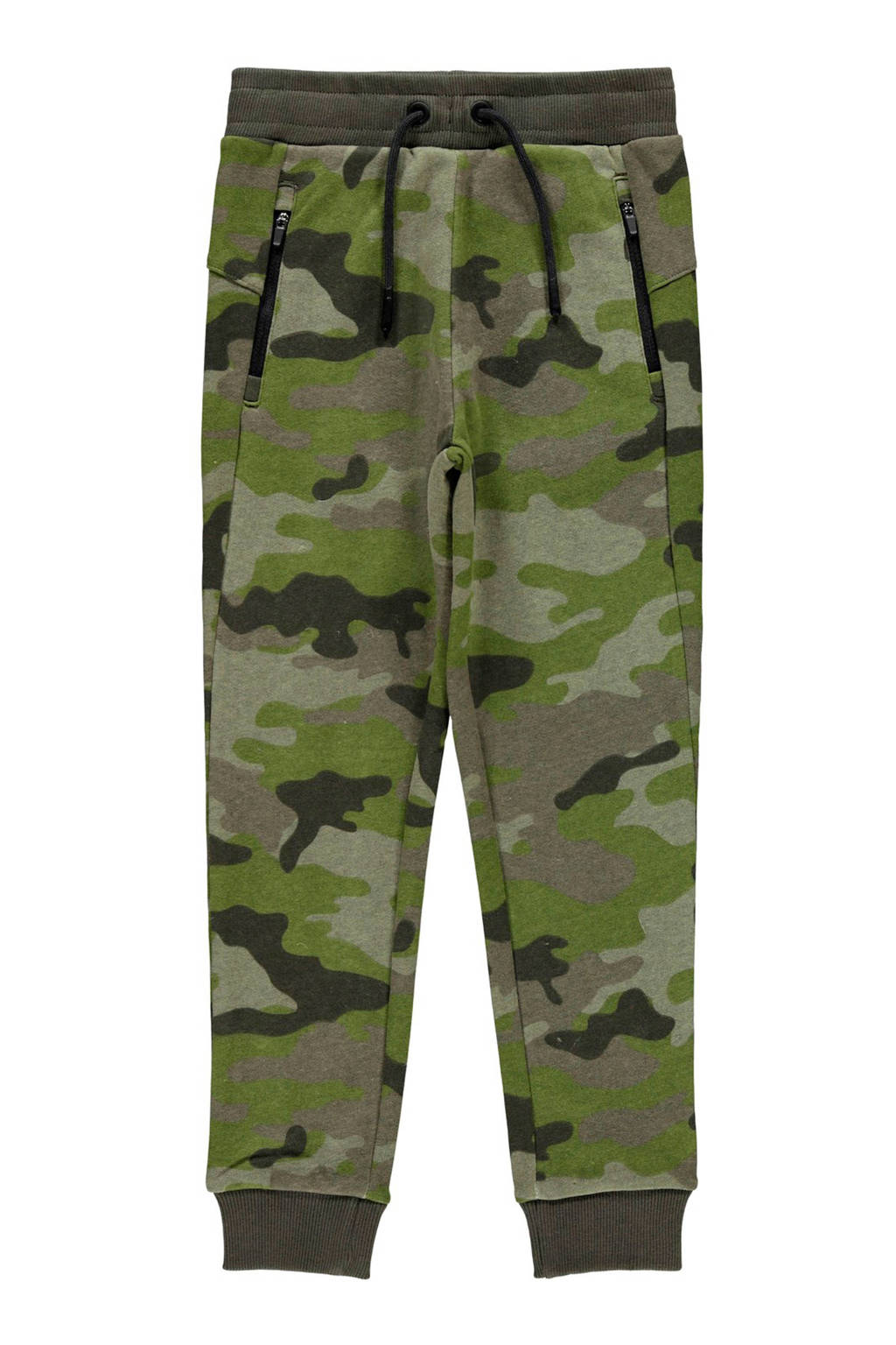 NAME IT KIDS joggingbroek Tio met camouflageprint groen/antraciet, Groen/antraciet