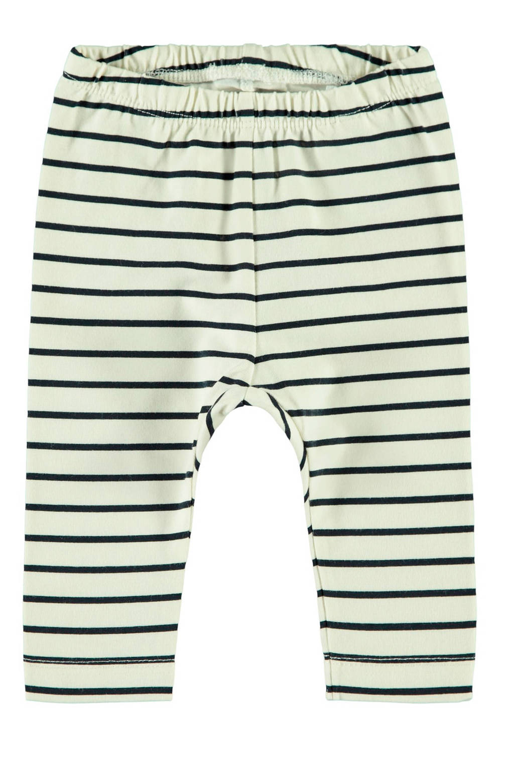 NAME IT BABY gestreepte broek Dilara ecru/zwart, Ecru/zwart
