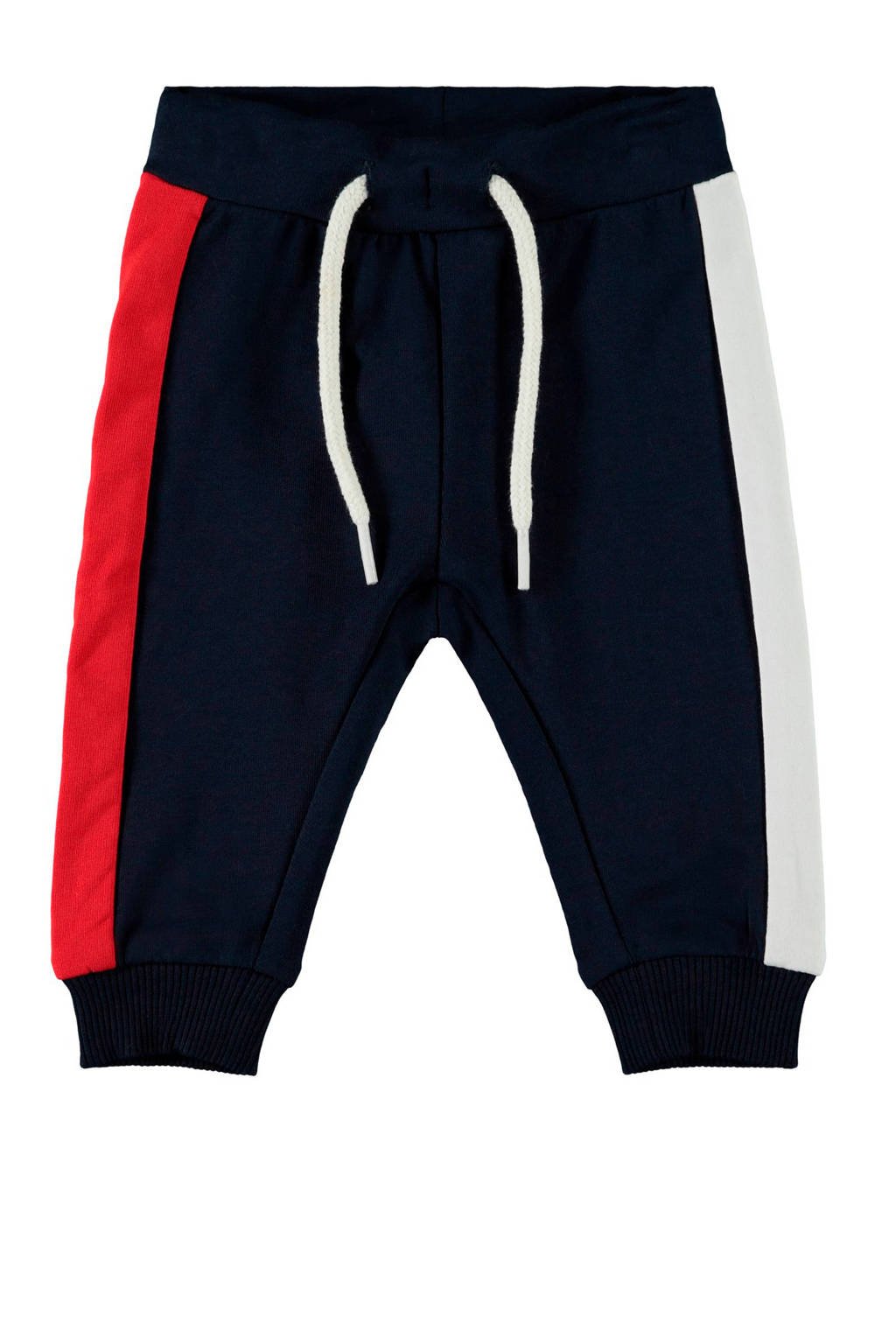 NAME IT BABY broek Defino donkerblauw/rood/wit, Donkerblauw/rood/wit