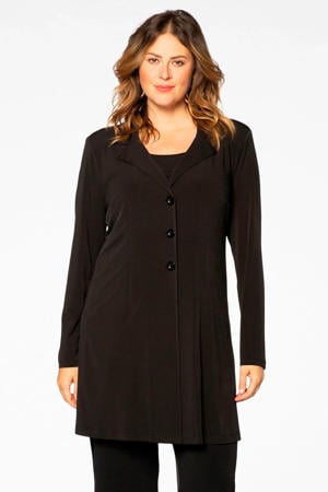 Travelstof blazer zwart