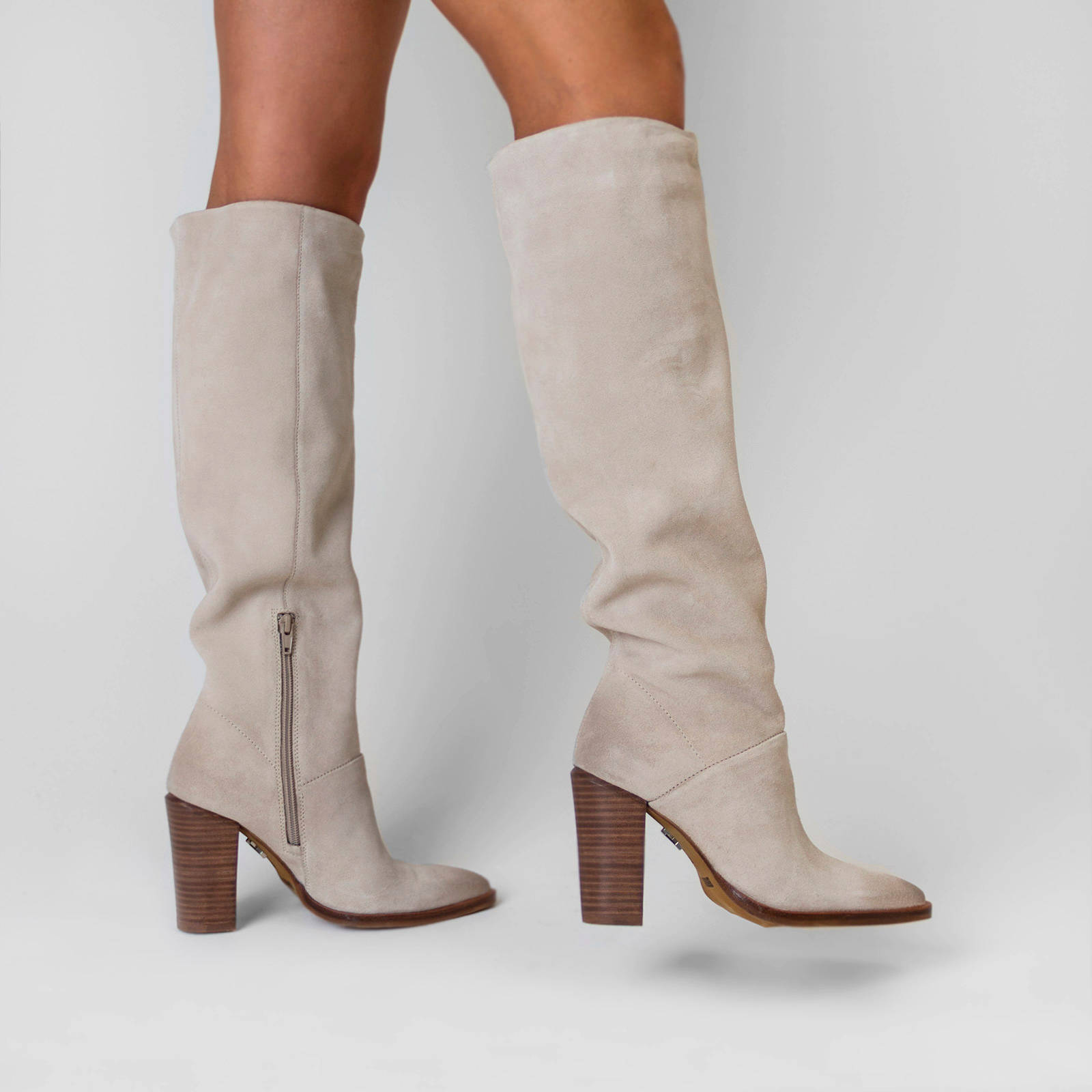 Bronx New-Americana suède laarzen beige | wehkamp