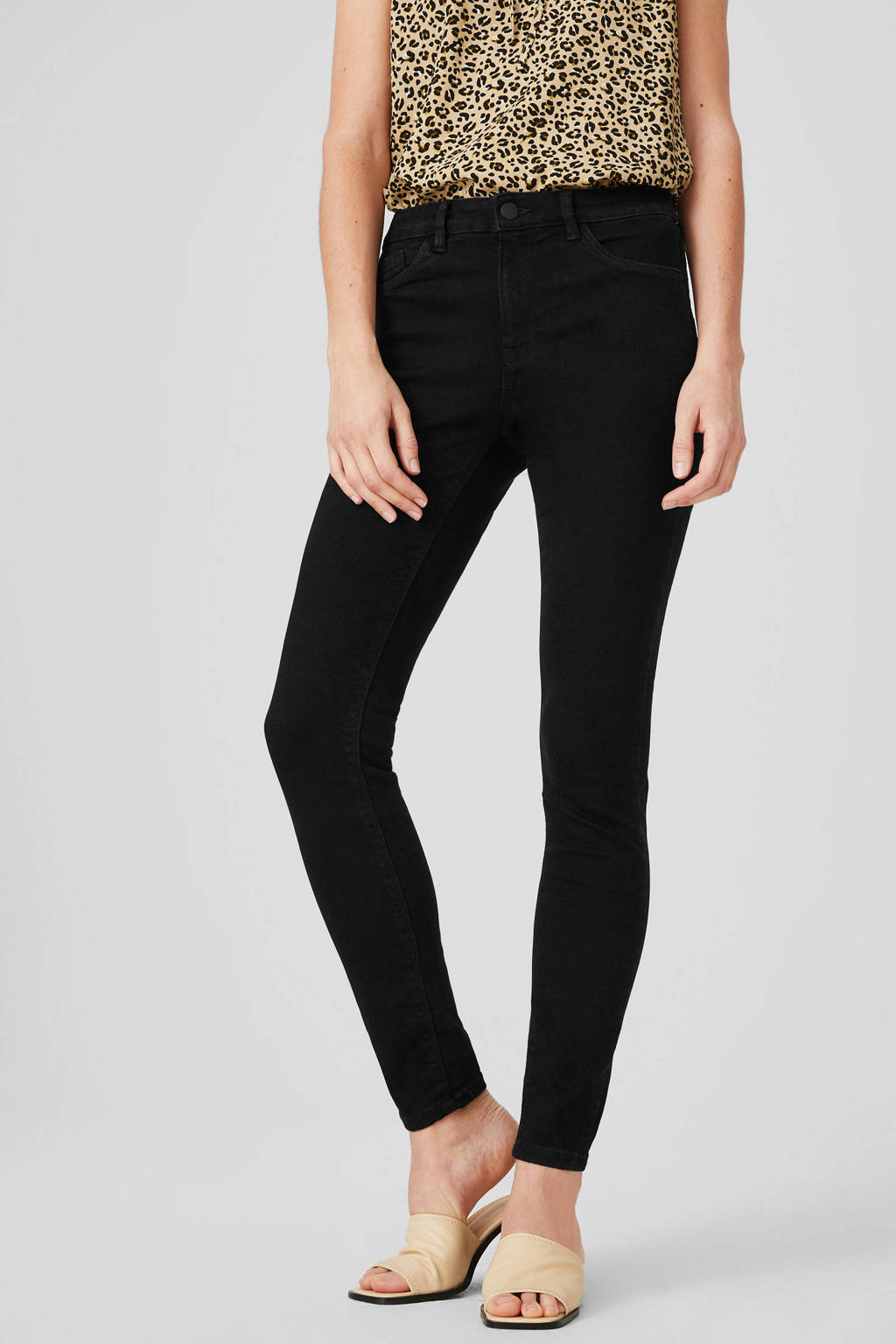 C&A The Denim skinny jeans zwart, Zwart