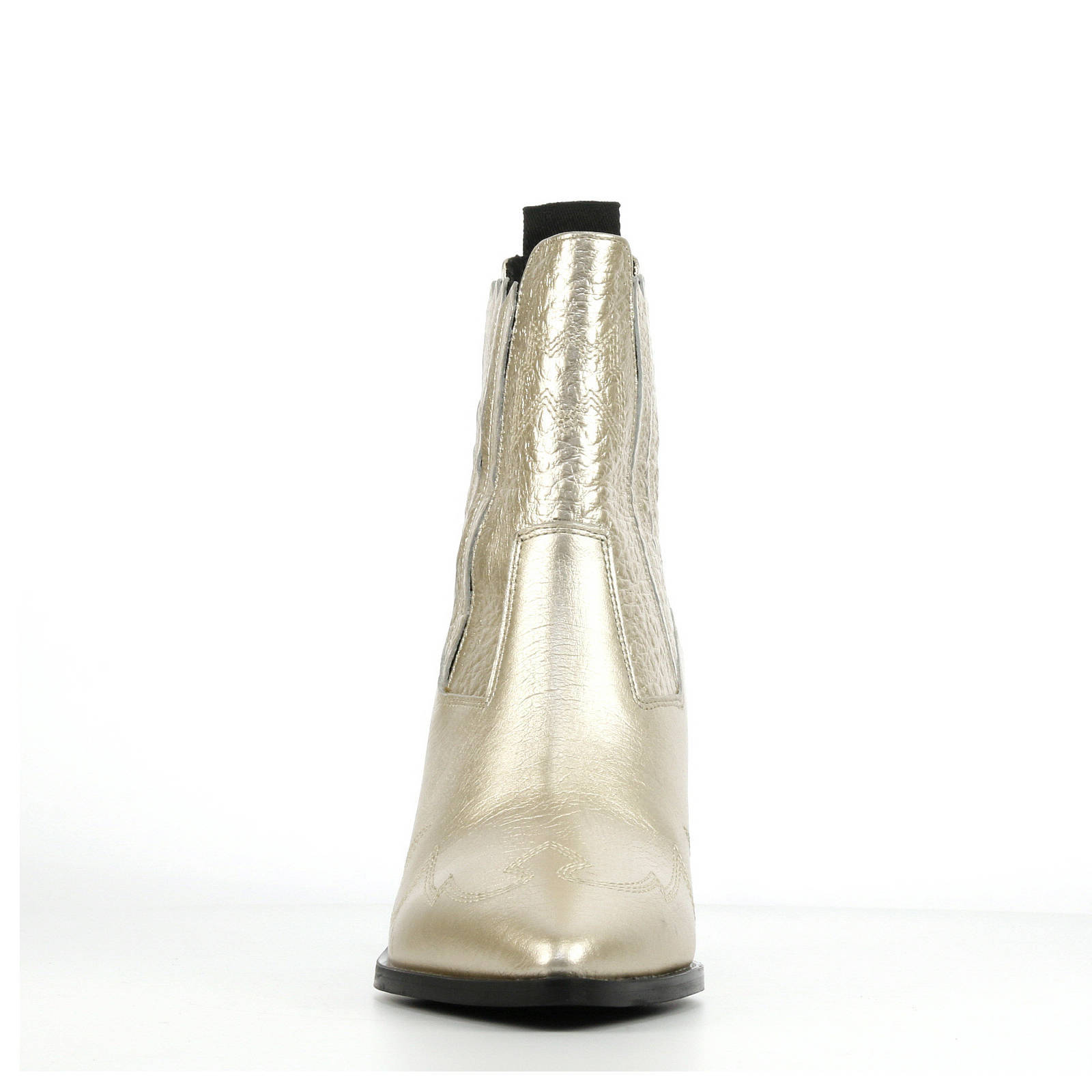 NUBIKK® Romee Moc | Gouden Snake Enkellaarsjes | Officiële webshop