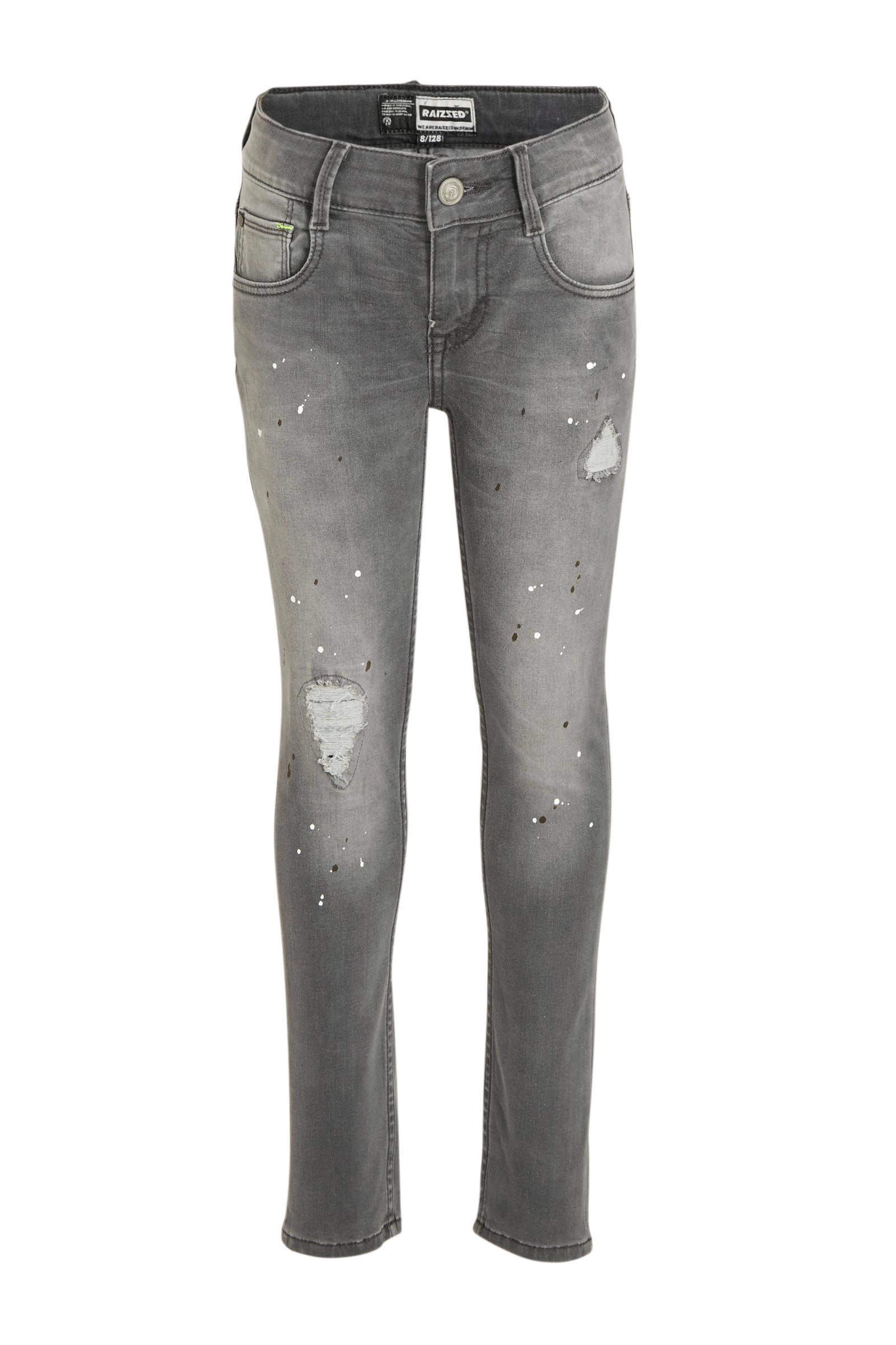 Raizzed skinny jeans Tokyo Crafted grijs denim stonewashed | wehkamp
