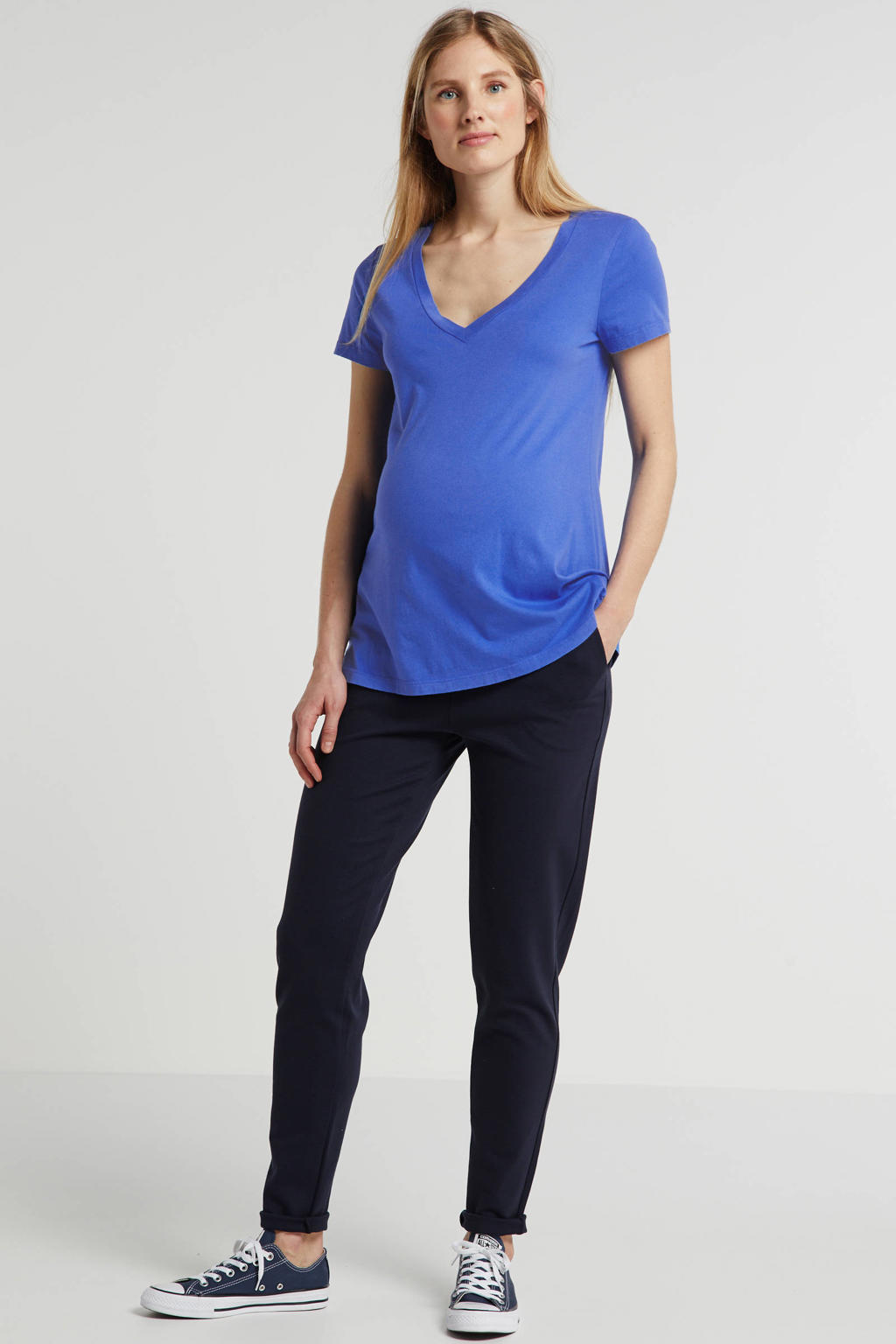 Noppies maternity low waist skinny zwangerschapsbroek Renee donkerblauw