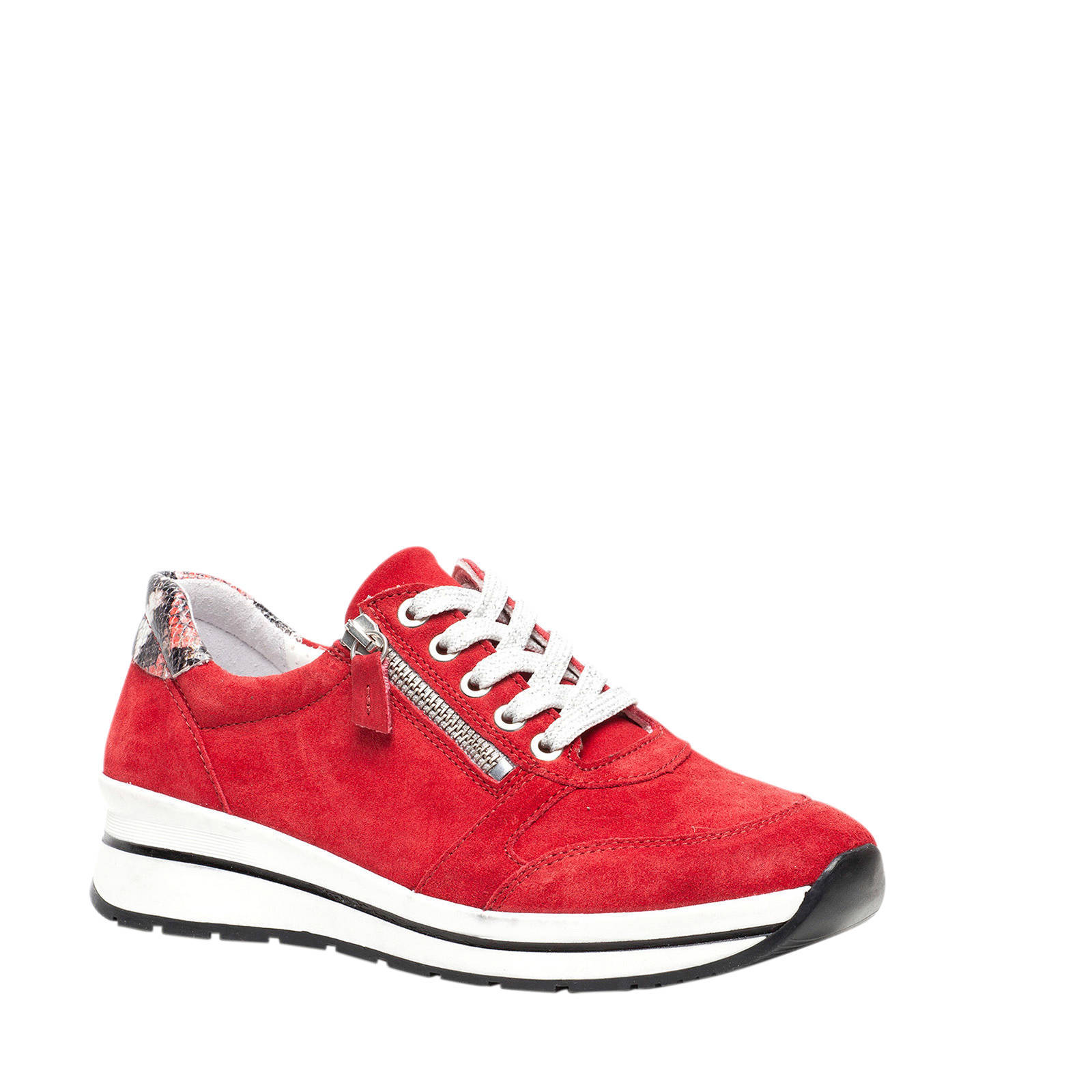 Scapino Hush Puppies suède sneakers rood