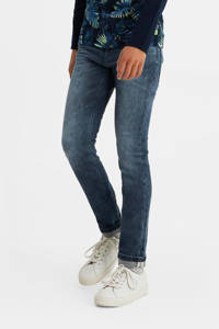 WE Fashion Blue Ridge slim fit jeans grijsblauw, Grijsblauw