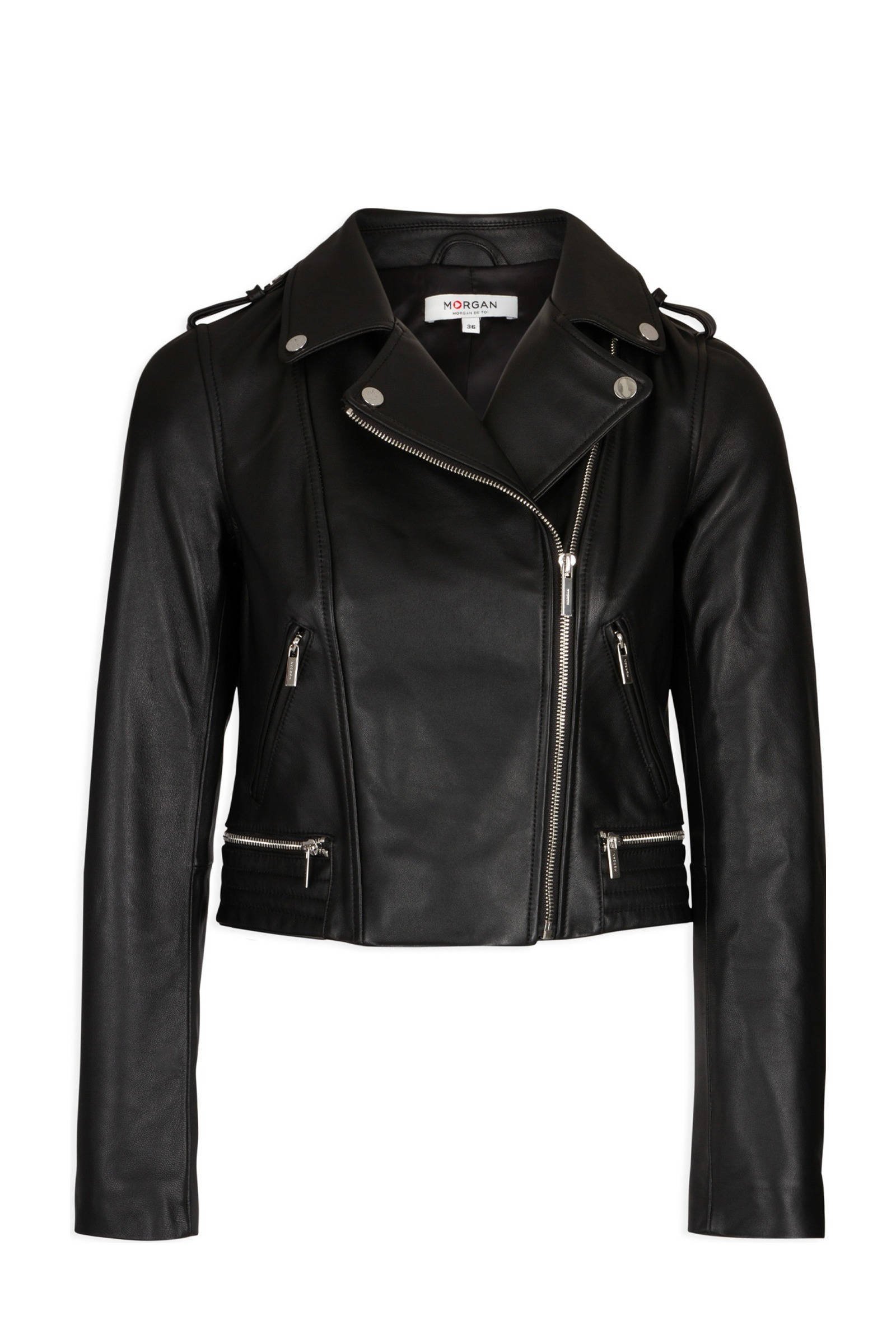imitatieleren bikerjack zwart imitatieleren bikerjack zwart