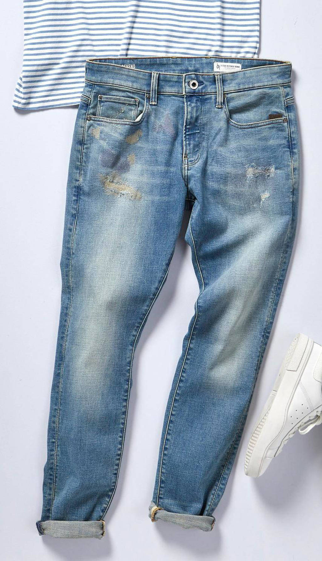 G-Star RAW Revend skinny jeans vintage carolina blue restored, Vintage Carolina Blue Restored