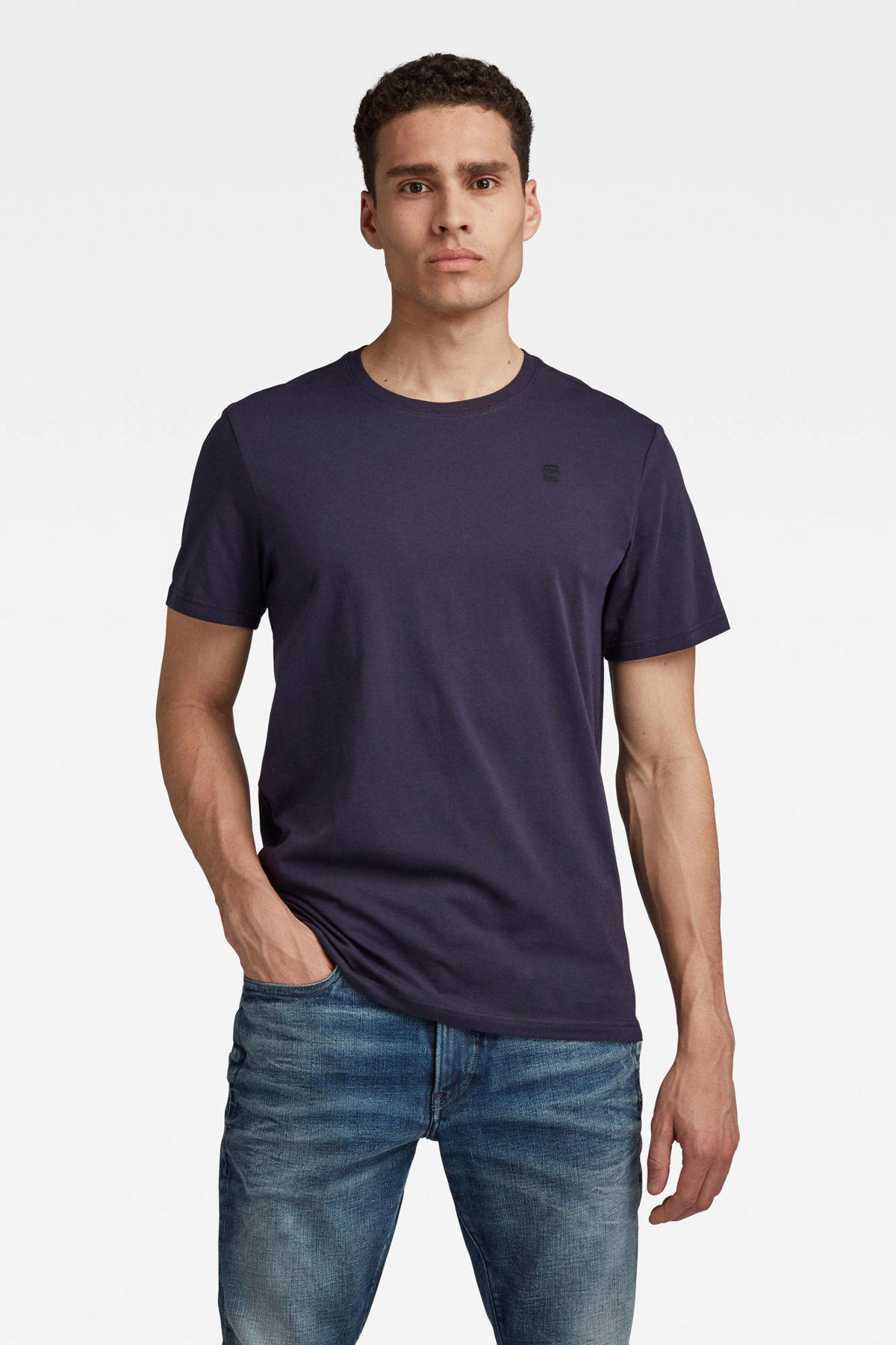 g star navy blue shirt