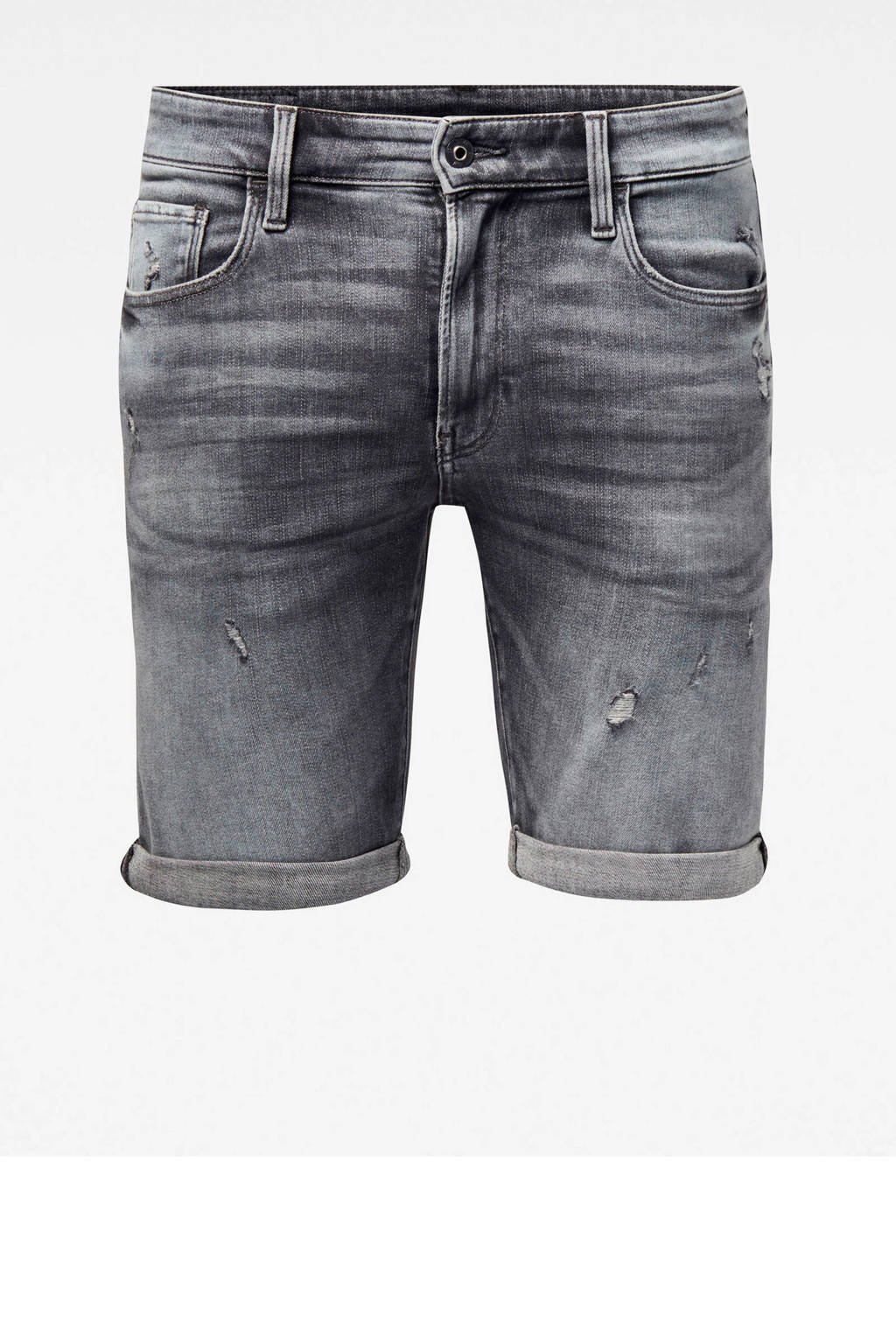 G-Star RAW slim fit jeans short vintage basalt destroyed, Vintage Basalt Destroyed