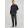 JACK & JONES ESSENTIALS suèdelook quilted bikerjack - zwart