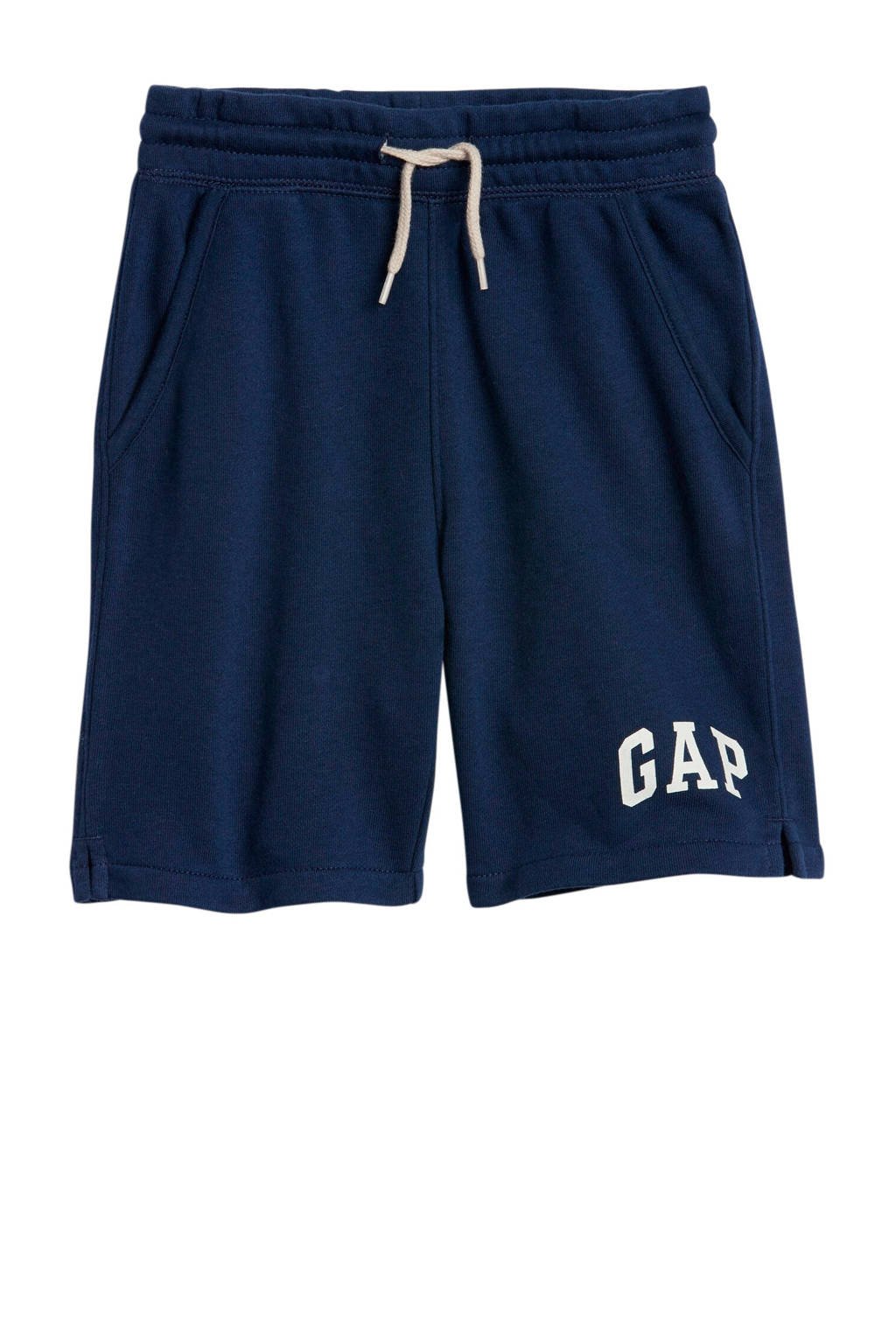 GAP sweatshort met logo donkerblauw, Donkerblauw