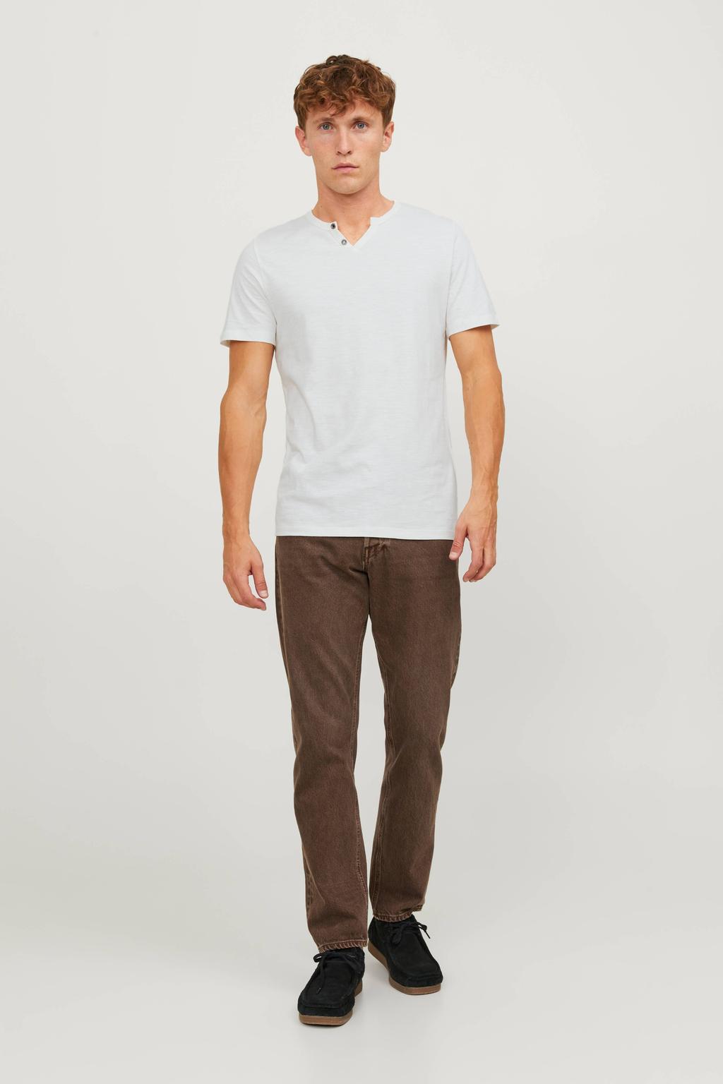JACK & JONES ESSENTIALS regular T-shirt wit