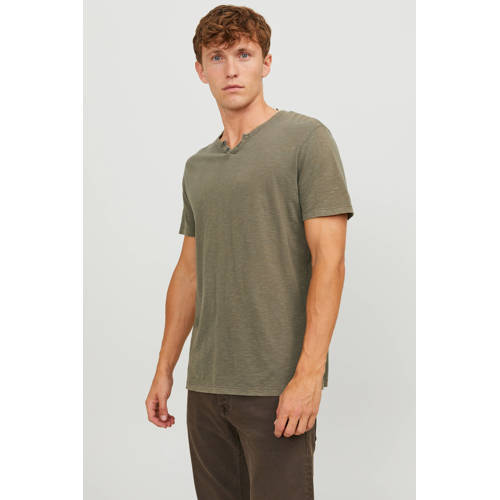 JACK & JONES ESSENTIALS regular T-shirt groen afbeelding