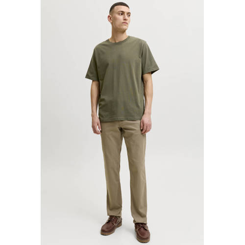 JACK & JONES ESSENTIALS regular T-shirt donkergroen afbeelding