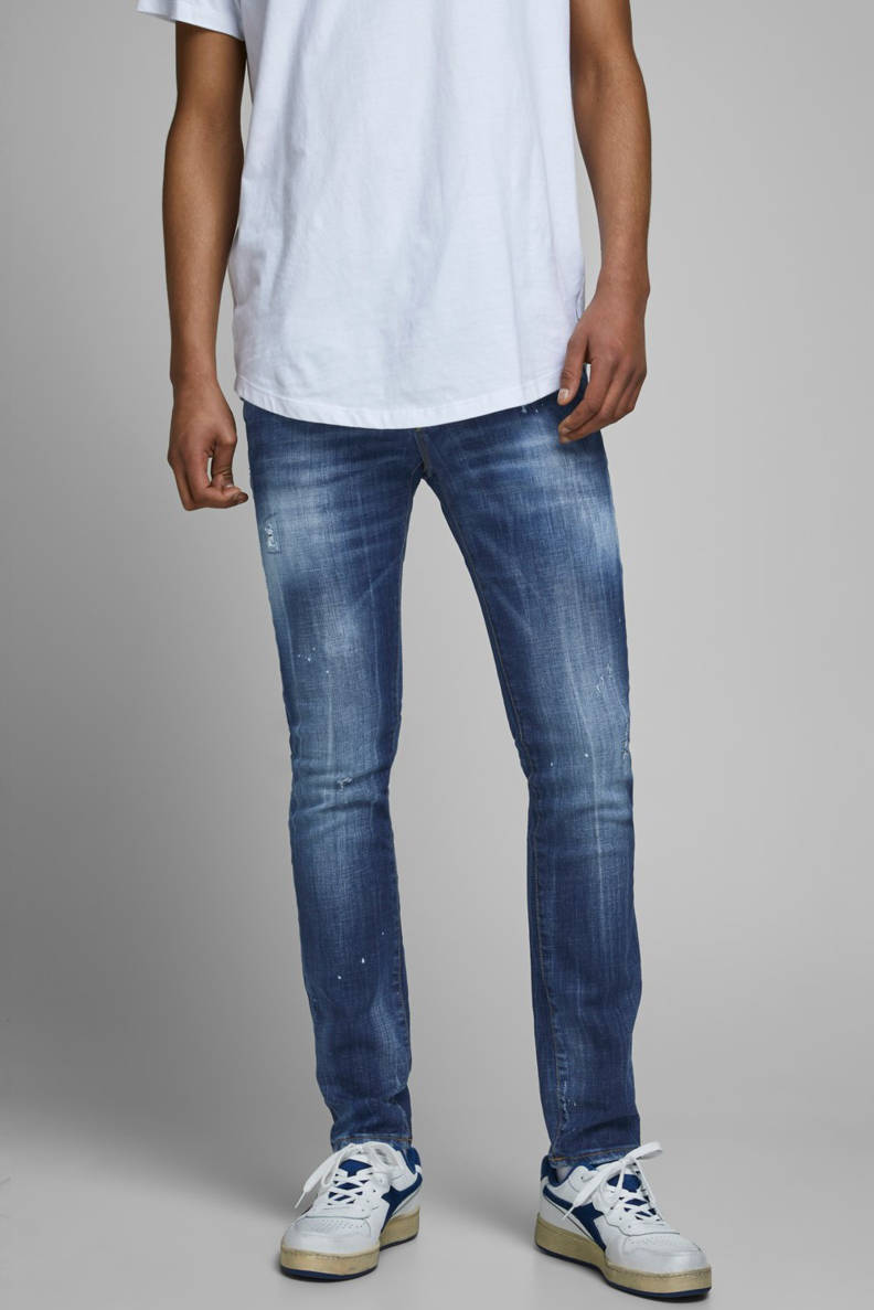 JACK & JONES JEANS INTELLIGENCE slim fit jeans Glenn dark denim wehkamp