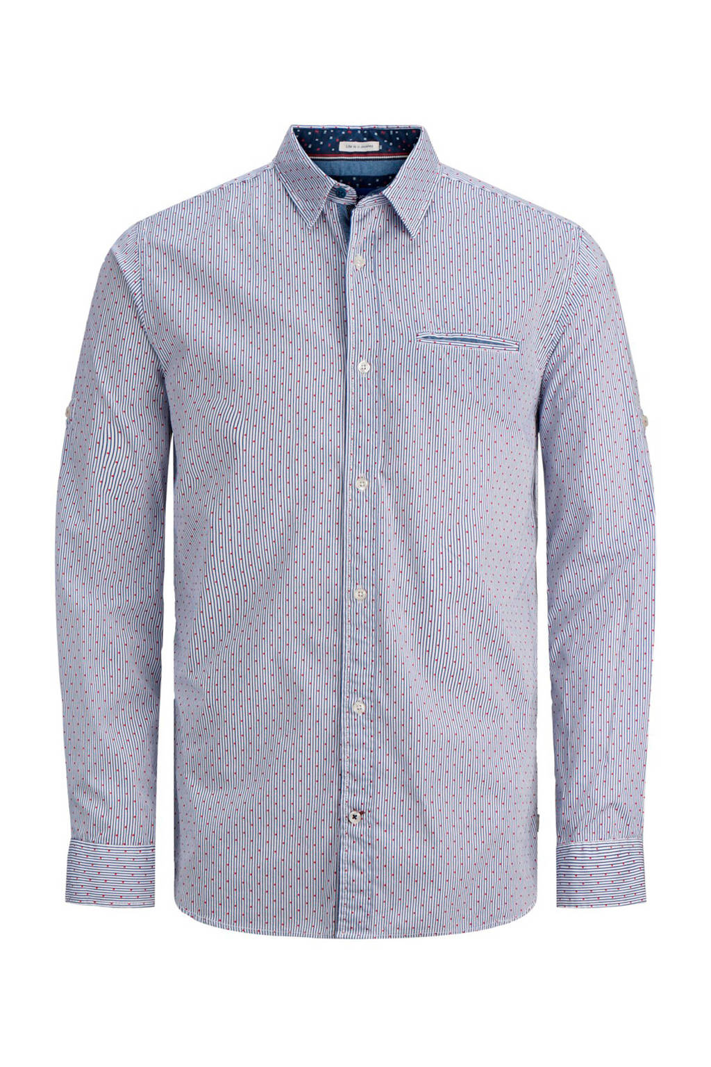 JACK & JONES ORIGINALS slim fit overhemd ensign blue, Ensign blue