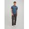 JACK & JONES ESSENTIALS slim fit polo JJEPAULOS donkerblauw