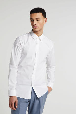 slim fit overhemd wit