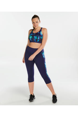 sportbh The Pro level 3 met ritssluiting blauw