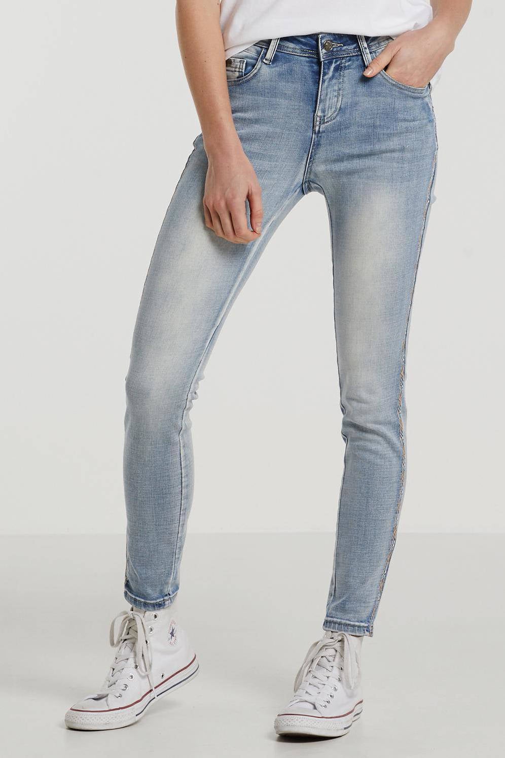 Il Dolce skinny jeans Ruby lichtblauw | wehkamp