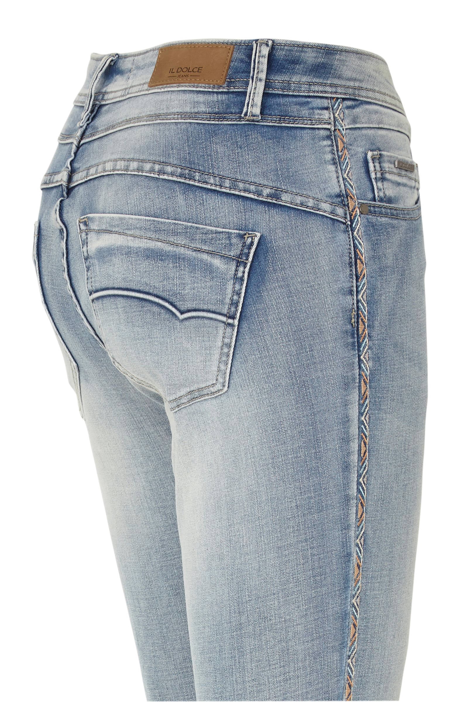 Il Dolce skinny jeans Ruby lichtblauw | wehkamp