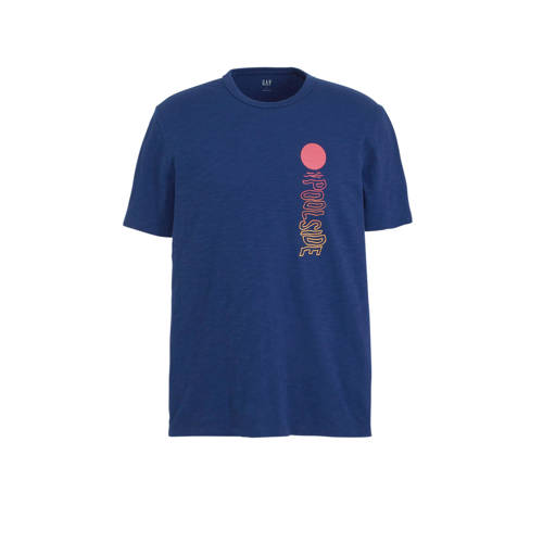 GAP T-shirt met printopdruk donkerblauw