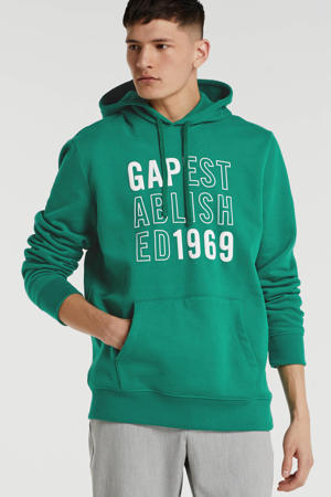 hoodie met printopdruk groen