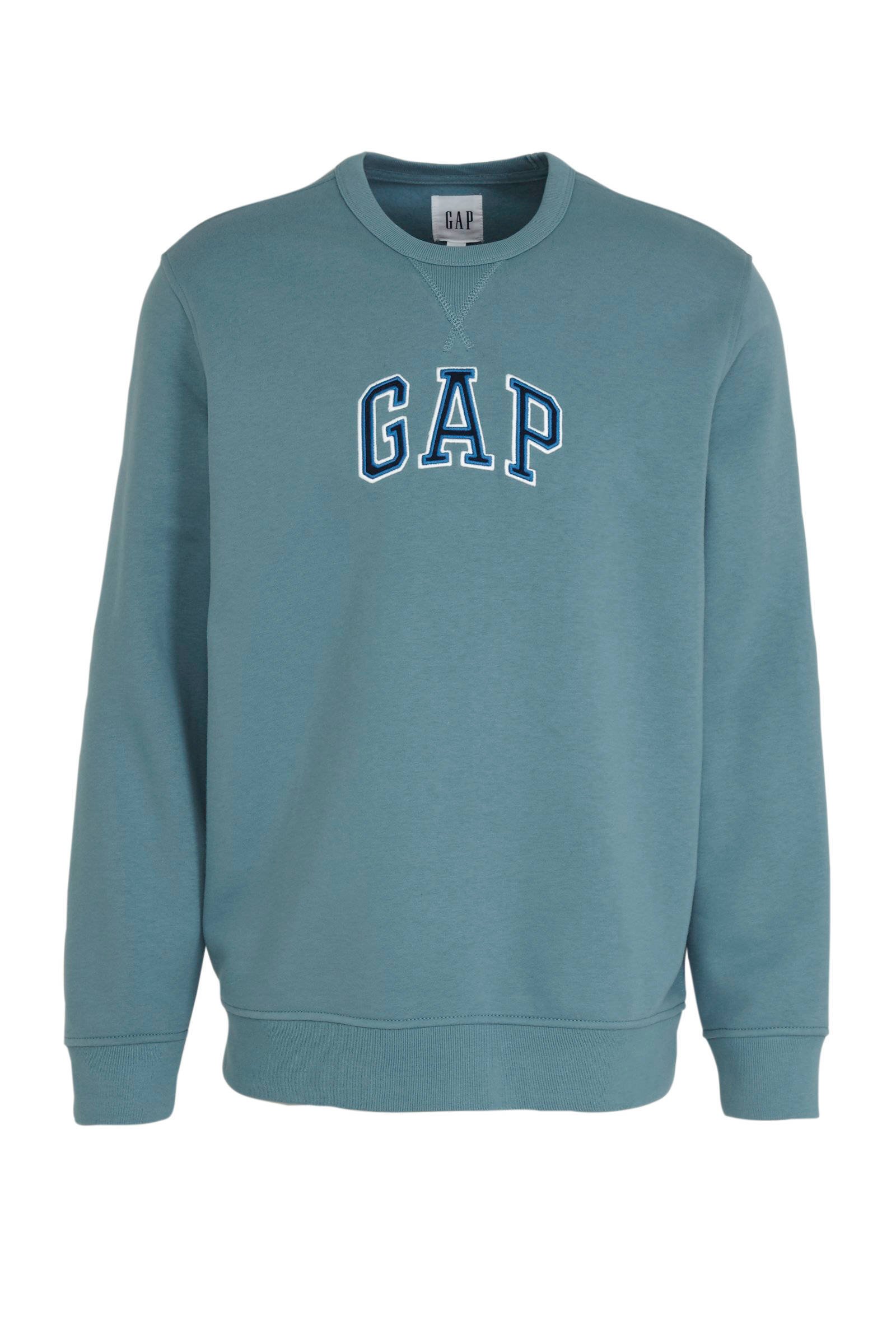 GAP sweater met printopdruk lichtblauw | wehkamp GAP sweater met printopdruk wit | wehkamp