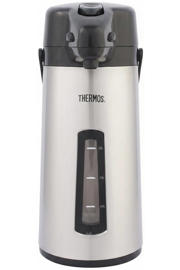 thumbnail: Thermos Thermos Thermoskan met Pomp & Venster - Pompkan - Isoleerkan - 2.2 Liter