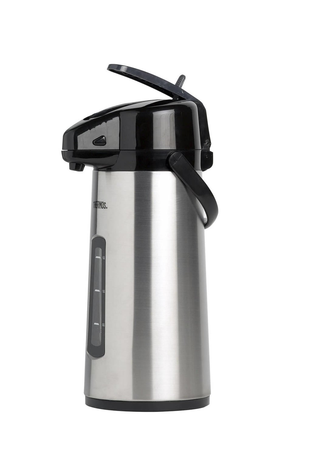 Thermos Thermos Thermoskan met Pomp & Venster - Pompkan - Isoleerkan - 2.2 Liter