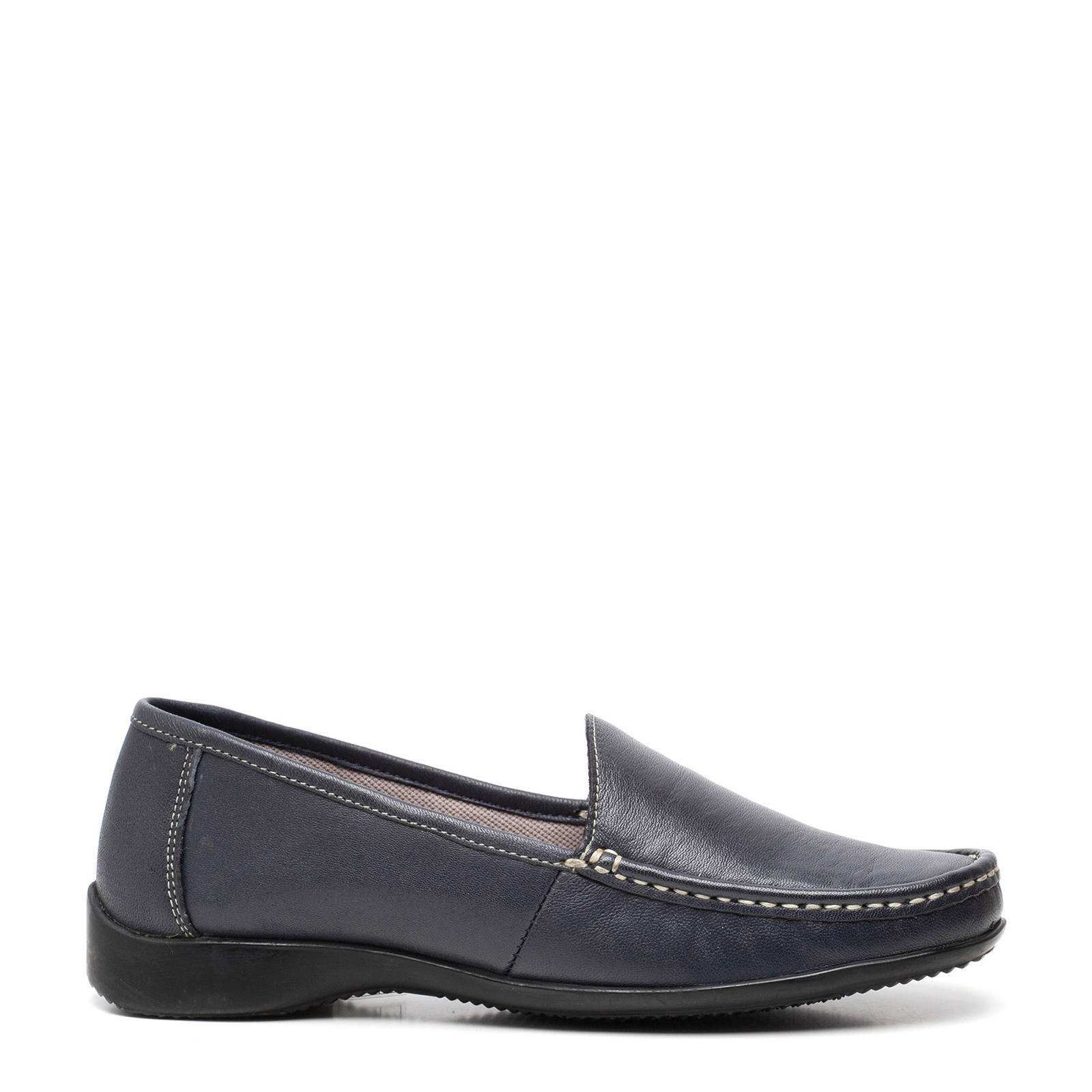 Scapino TwoDay leren mocassins blauw | wehkamp