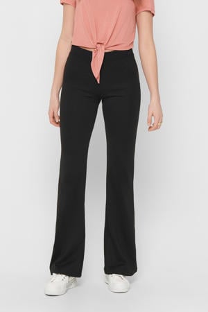 flared broek ONLFEVER zwart