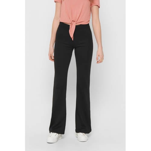 ONLY flared broek ONLFEVER zwart afbeelding