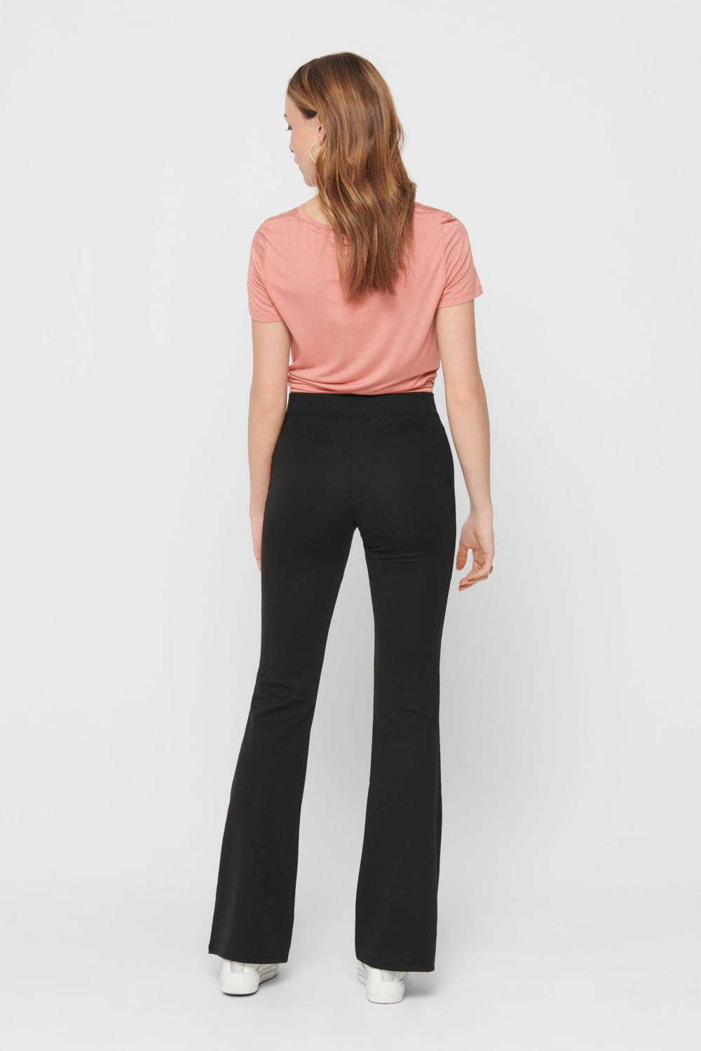 flared broek only zwart 