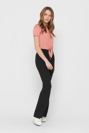 flared broek ONLFEVER zwart