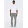 ONLY & SONS tapered fit broek met krijtstreep ONSMARK light grey melange