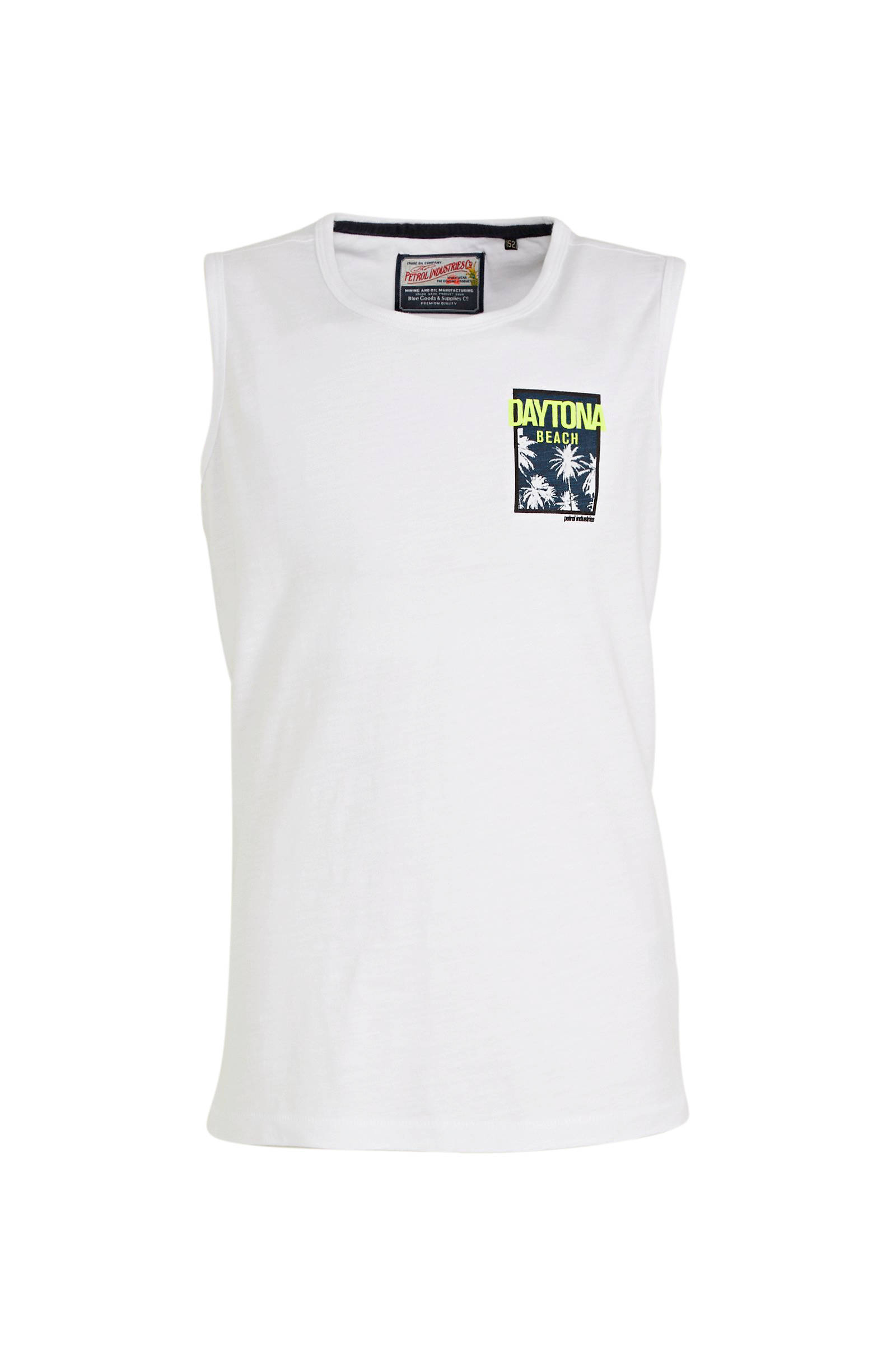 Petrol Industries T shirt met printopdruk wit | wehkamp Petrol Industries sweater met printopdruk felgroen | wehkamp
