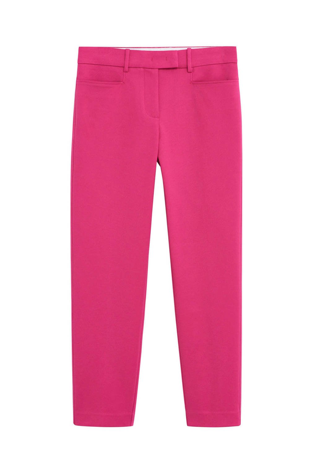 Mango straight fit pantalon roze, Roze