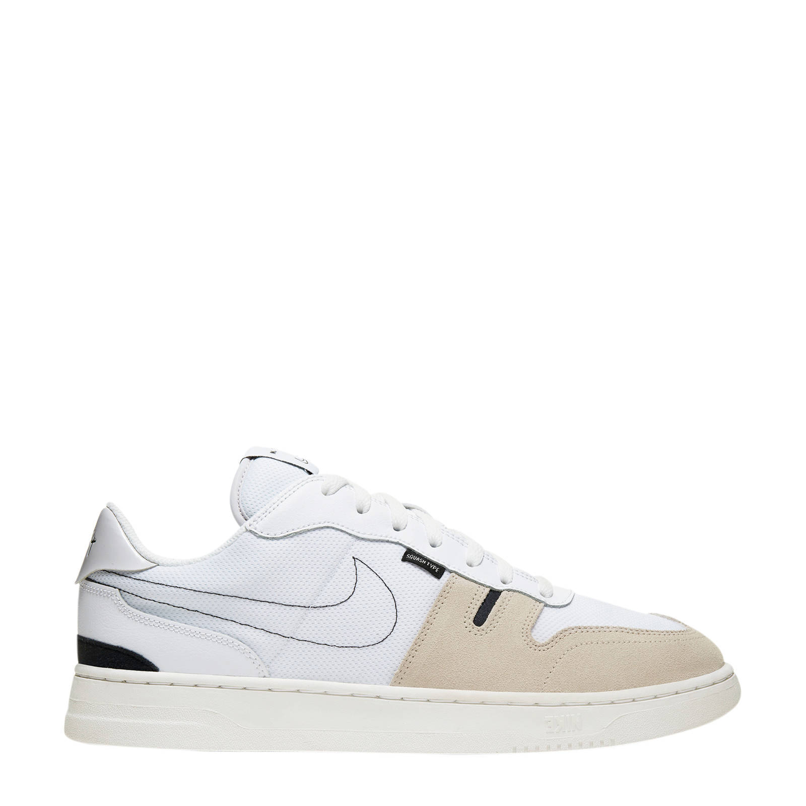 Nike Squash-Type sneakers wit/beige/zwart | wehkamp