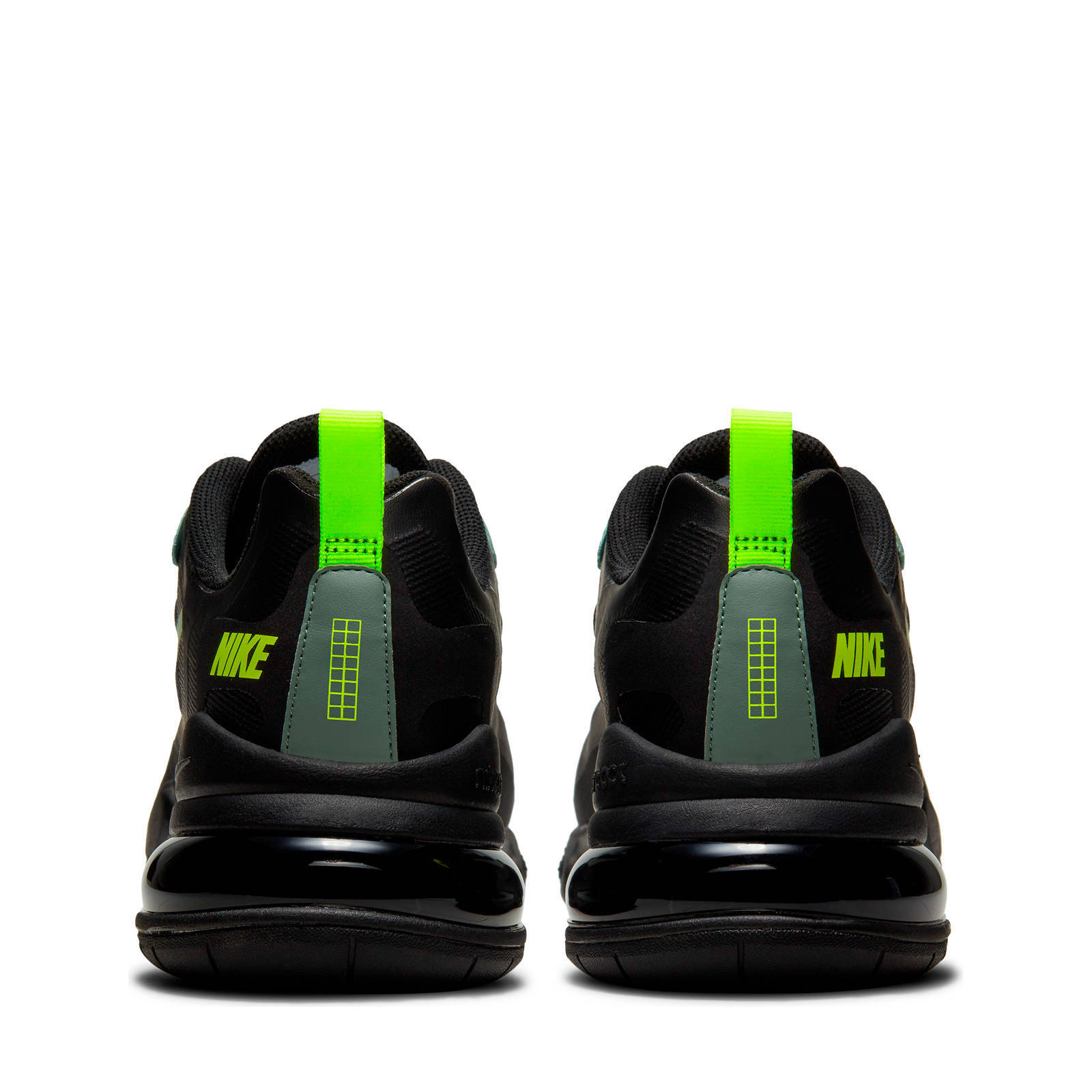 Nike Air Max 270 React sneakers zwart/groen/wit | wehkamp