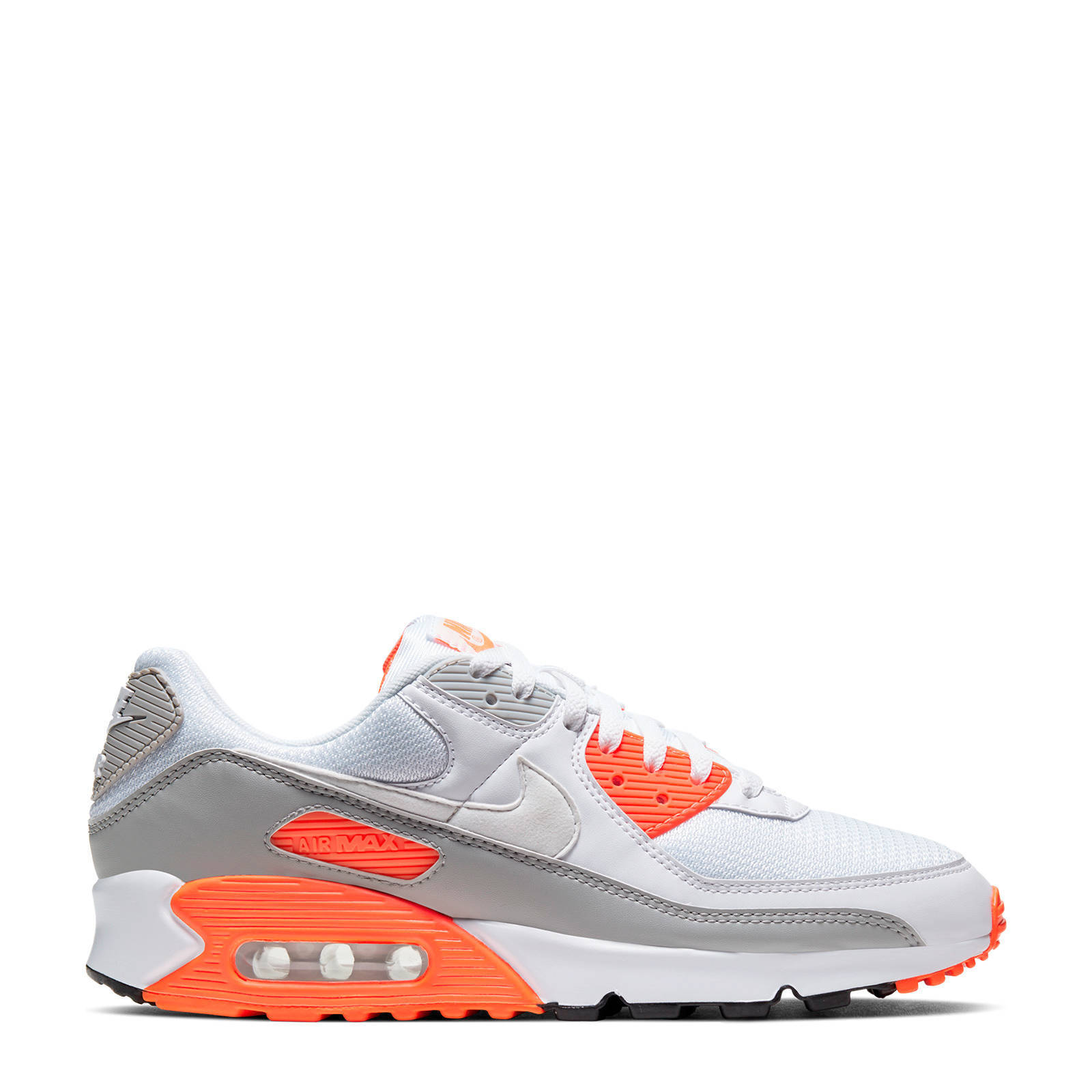 Nike Air Max 90 sneakers wit/grijs/oranje | wehkamp